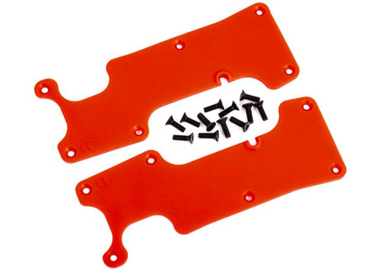 Traxxas 9634R Suspension Arm Covers Rear L+R Red Sledge