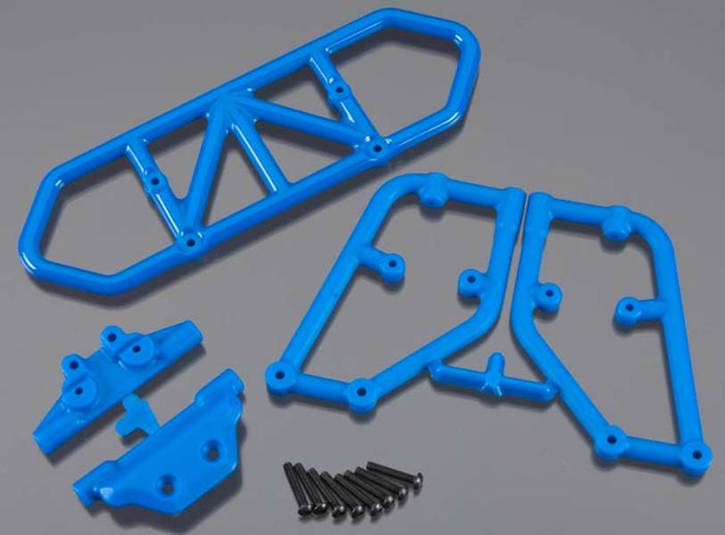 RPM 80125 Rear Bumper Blue Slash 4X4 Replaces TRX 6836 