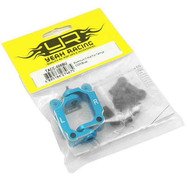 Yeah Racing TACC-008BU Aluminum C Hub Blue For Tamiya CC01