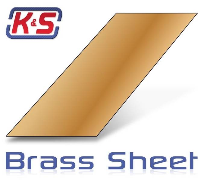 K&S #250 - Brass sheet 0.13x100x250 mm (1stk)