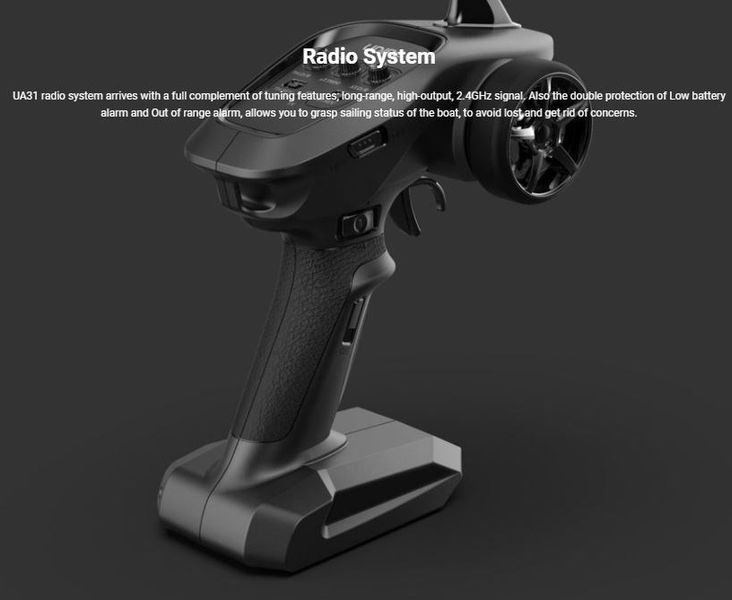 UDI Saurus RC B&aring;t - Gr&oslash;nn 2.4GHz