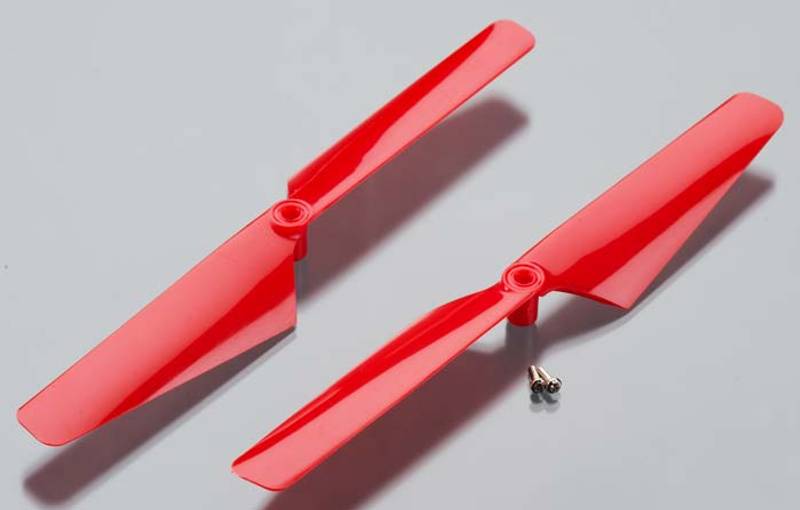 Traxxas 6628 Rotor Blade Set Red Alias (2)