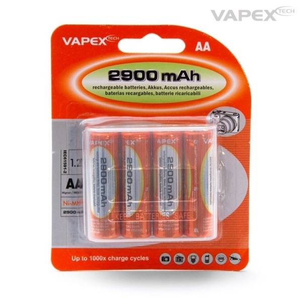 Vapex AA/R6 Batteri NiMH 2900mAh 4-pack