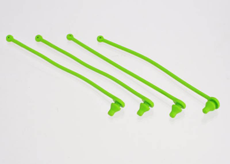 Traxxas 5753 Body clip retainer, green (4)