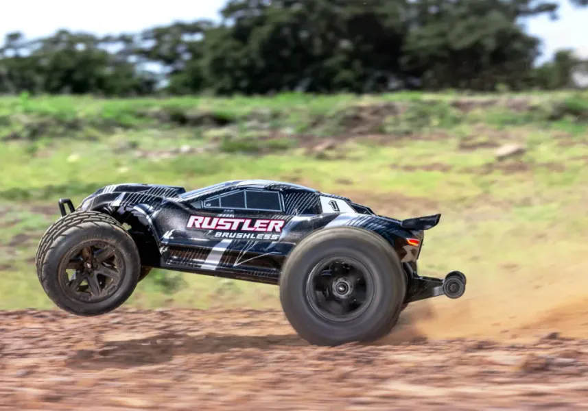 Traxxas 37454-4-Black Rustler 2WD 1/10 HD VX3 BL 3S RTR