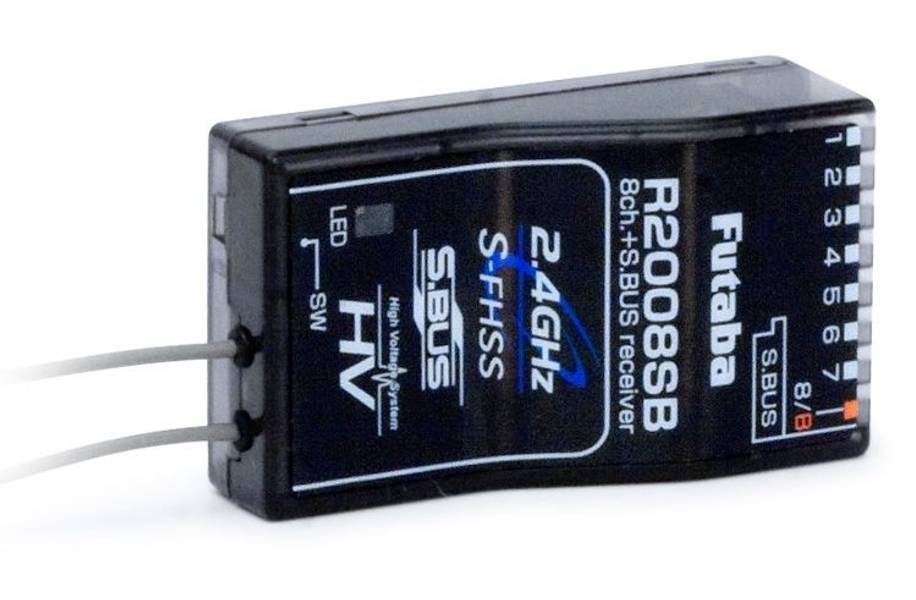 Futaba Receiver R2008SB 8CH T6J, 8J, 10J HV S.BUS S-FHSS