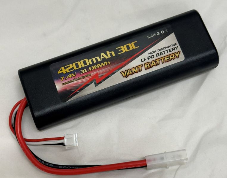 Vant 7.4V 4200mAh 30C Tamiya XH Hardcase Round