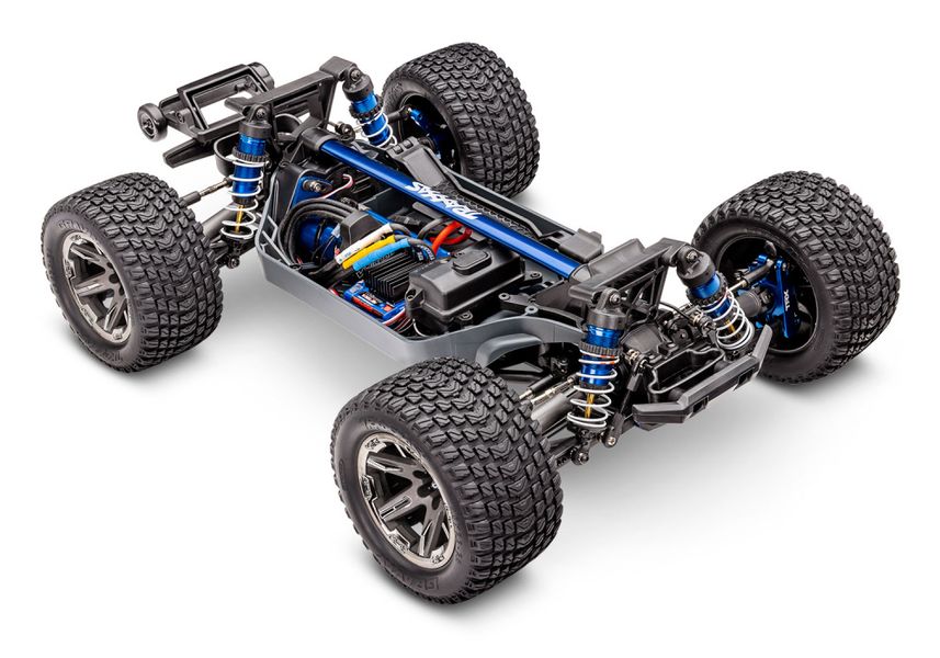 Traxxas 670974 Rustler 4x4 Ultimate VXL 1/10 RTR TQ Blue