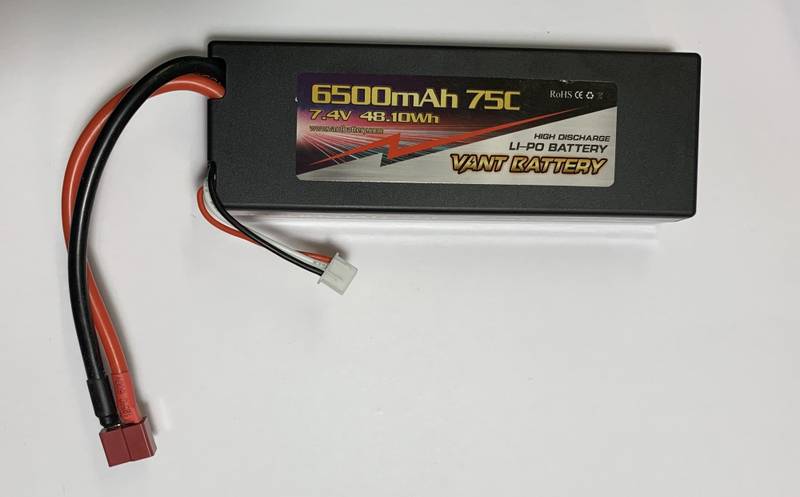Vant Battery Lipo 2S 6500 mAh 75C Hardcase Deans