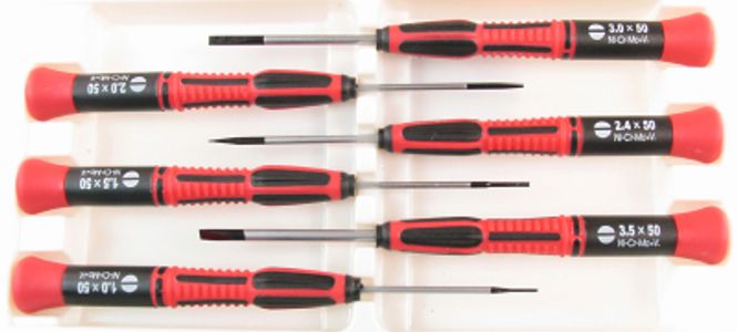 Hovedbilde Model Craft PSD1600 6PC Slotted Screw Driver Set