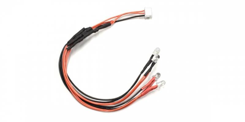 Kyosho 439R- Mini-Z ASF LED Light Clear & Red(for ICS connector)