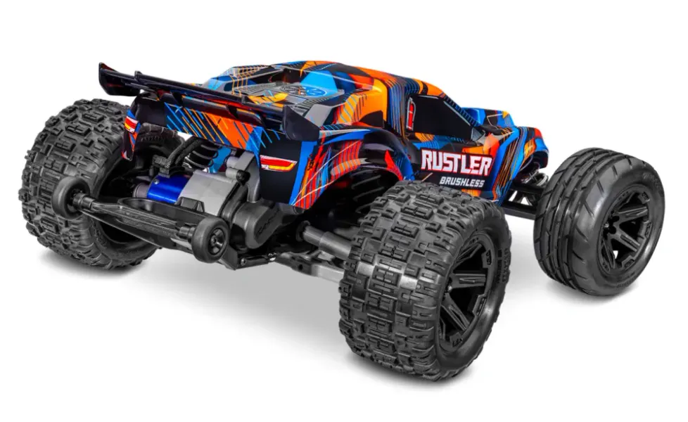 Traxxas 37454-4-Orange Rustler 2WD 1/10 HD VX3 BL 3S RTR