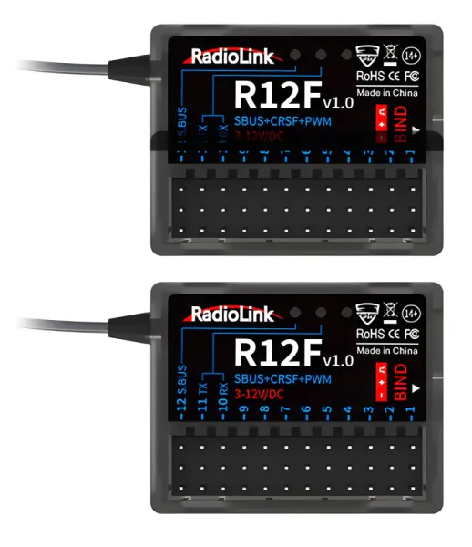 Radiolink T12D Mode-2 RC Transmitter with 2x R12F Receiver