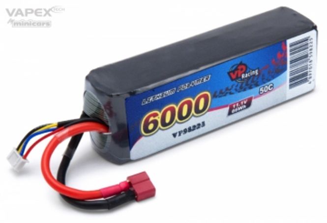 Hovedbilde Vapex Li-Po Battery 3S 11,1V 6000mAh 50C T-Connector