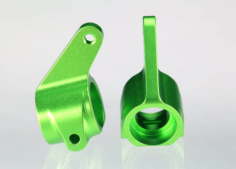 Traxxas 3636G Steering Blocks Green Alu (2)