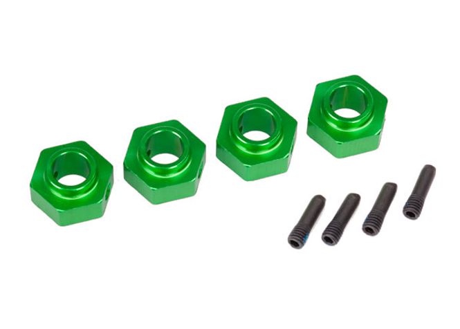 Hovedbilde Traxxas 8269G Wheel Hubs 12mm Hex Alu Green (4) TRX-4