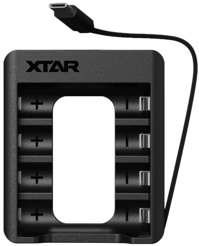 XTAR C4 AA Lader 4x0.5A