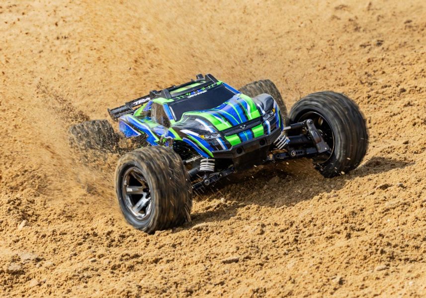 Traxxas 673764 Rustler 4x4 VXL 1/10 RTR TQi TSM EHD Green