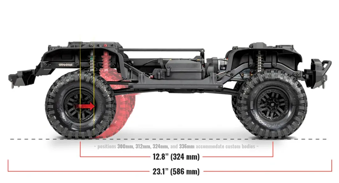 Traxxas 82256 TRX-4 Land Rover Defender Clipless Silver RTR