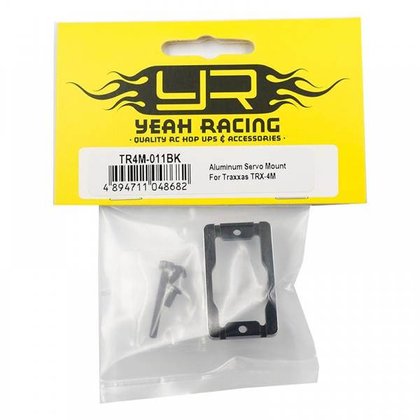 Yeah racing TR4M-011BK ALUMINUM SERVO MOUNT FITS TRX-4M
