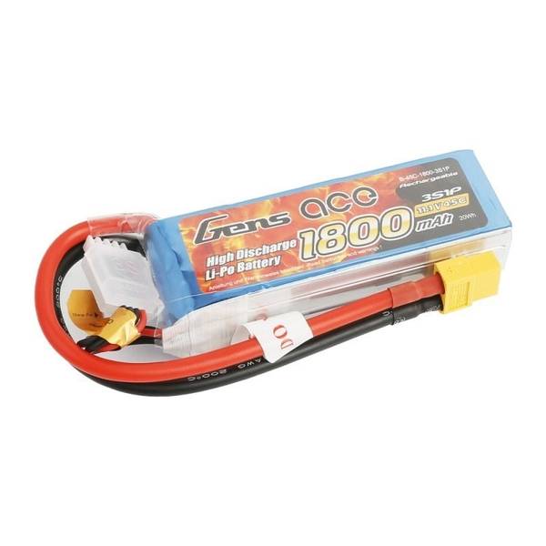 3s 1800mAh - 45C - Gens Ace XT60