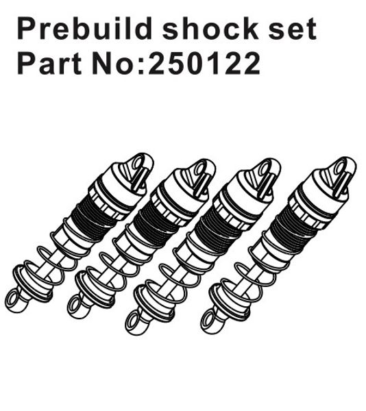 Absima 250122 Prebuild Schock Set