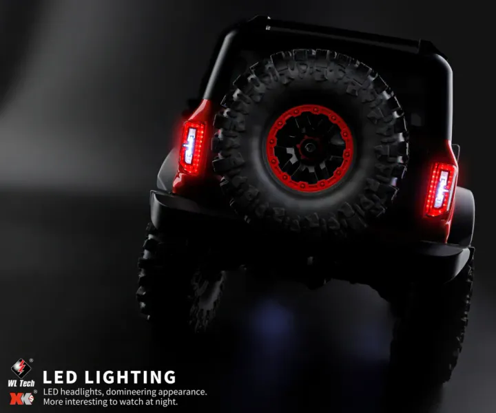 WL 104020 4WD Crawler Truck w. Winch 1/10 RTR Red