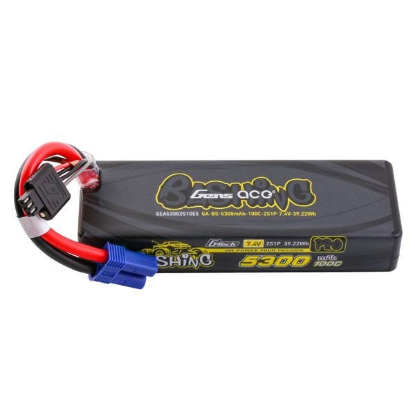 Gens Ace 2s 5300mAh 100C EC5 Bashing G-Tech