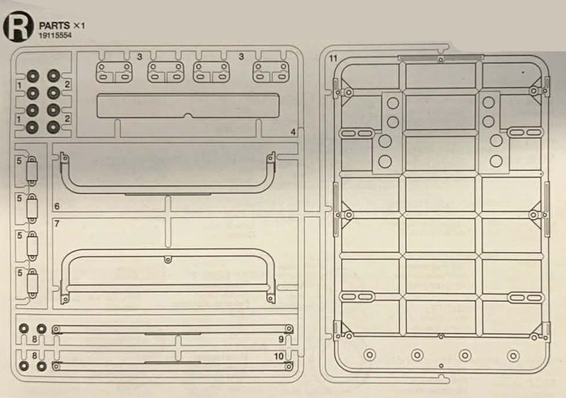 Tamiya 19115554 R PARTS
