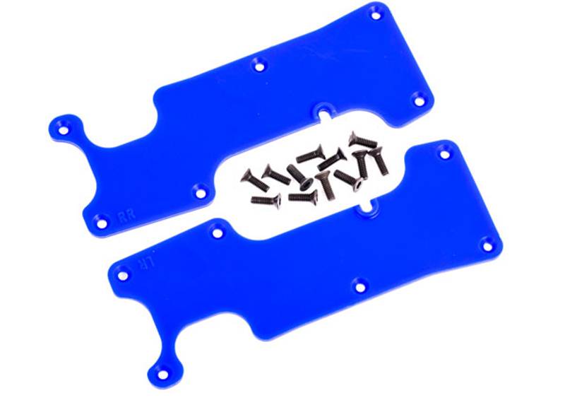 Traxxas 9634X Suspension Arm Covers Rear L+R Blue Sledge