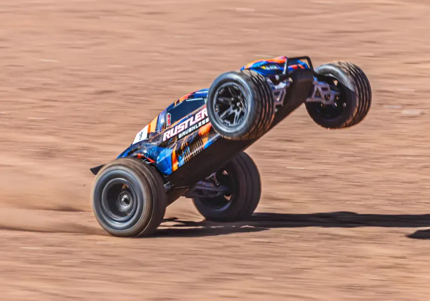 Traxxas 37454-4-Orange Rustler 2WD 1/10 HD VX3 BL 3S RTR
