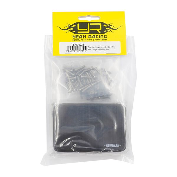 Yeah Racing Titanium Screw Assorted Set w/Box For Tamiya Super H