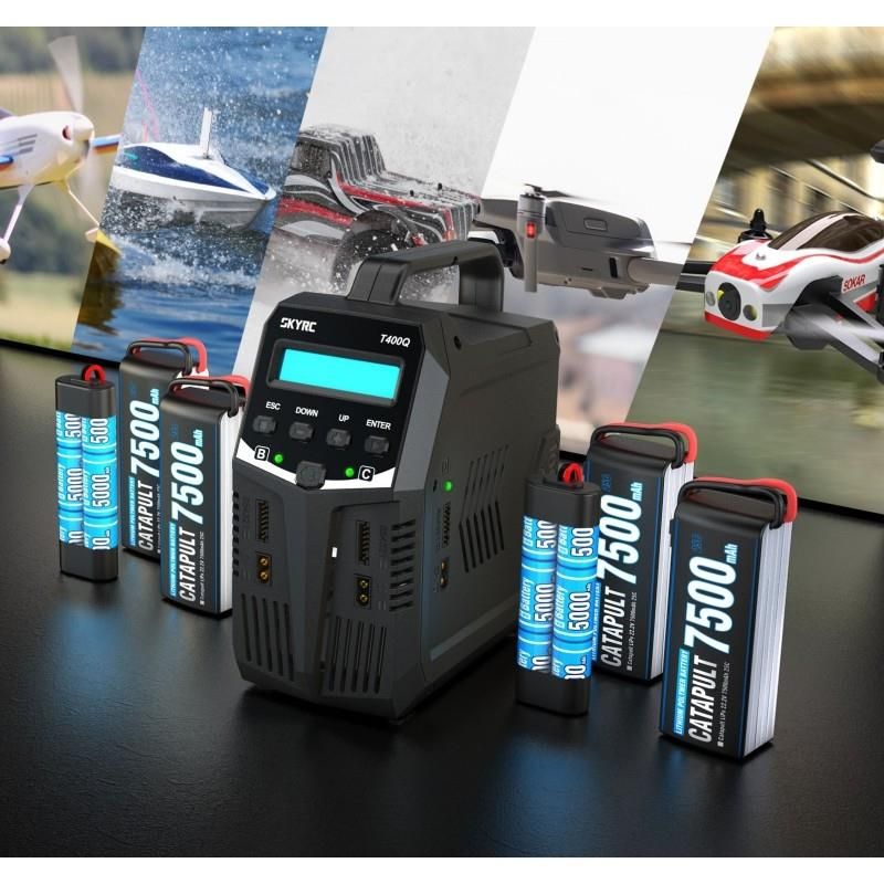 SkyRC 100189 T400Q 4x100W Computerlader