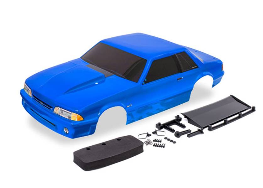 Traxxas 9421X Body Ford Mustang Drag Slash Blue