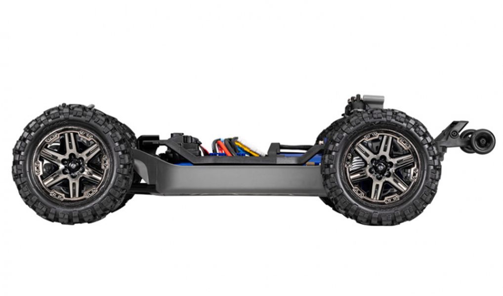 Traxxas 673764 Rustler 4x4 VXL 1/10 RTR TQi TSM EHD Blue