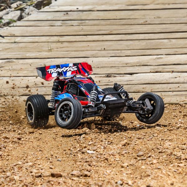 Traxxas 242548 Bandit 2WD 1/10 RTR TQ EHD Red Charger / Battery